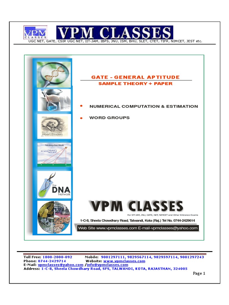 GATE Numerical Computation & Estimation | PDF | Numerical Analysis ...