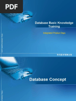 Database Basic Knowledge Training: Integrated Product Dept