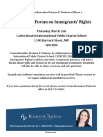 Community Forum on Immigrants' Rights (English)