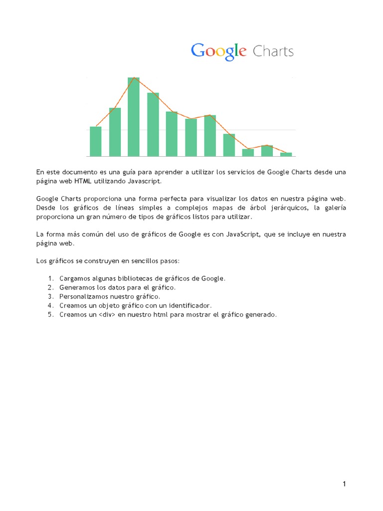 Guía para Usar Google Charts en HTML | PDF | Script Java | HTML