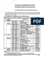 2016 Kcpe Revised Time Table