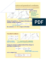 Constrained Motion and Generalized Coordinates