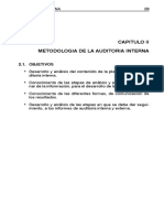 5 Metodología de La Auditoría Interna