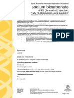 South Australian Neonatal Medication Guidelines Sodium Bicarbonate - Govt of South Australia, Dept Health - 2017-02-18