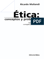 Maliandi Ricardo - Etica - Conceptos Y Problemas PDF