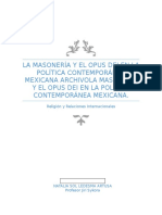 La Masonería y El Opus Dei en La Política Contemporánea Mexicana ArchivoLa Masoneria y El Opus Dei en La Política Contemporánea Mexicana