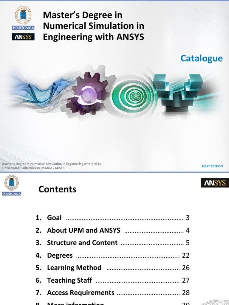 UPM-ANSYS Online Masters Degree Catalogue | Computational ...