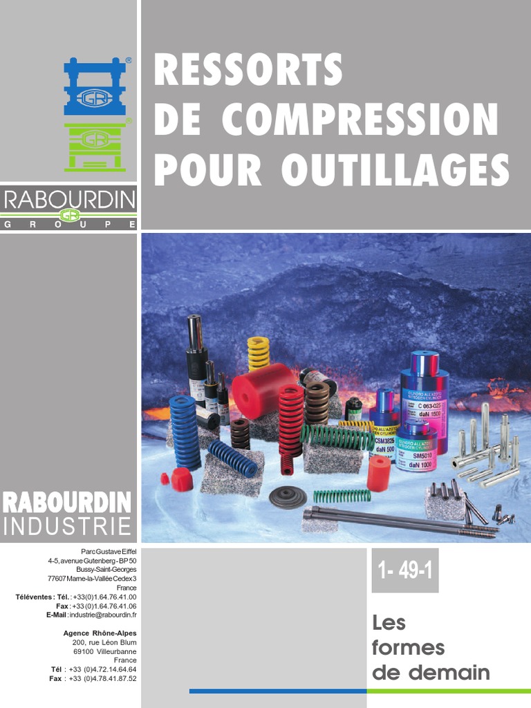 1-49-1 Ressorts Rabourdin | PDF | Piston | Pression