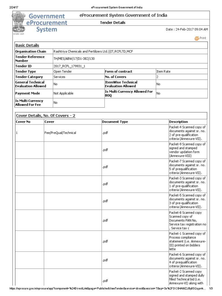 Vibration Analysis Tender RCF Thal | PDF | Computing And Information ...