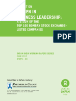 Women in Business Leadership: A Study of The Top 100 Bombay Stock Exchange-Listed Companies