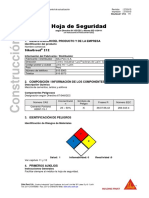 HS - SikaGrout 212 (1) HOJA DE SEGURIDAD PDF
