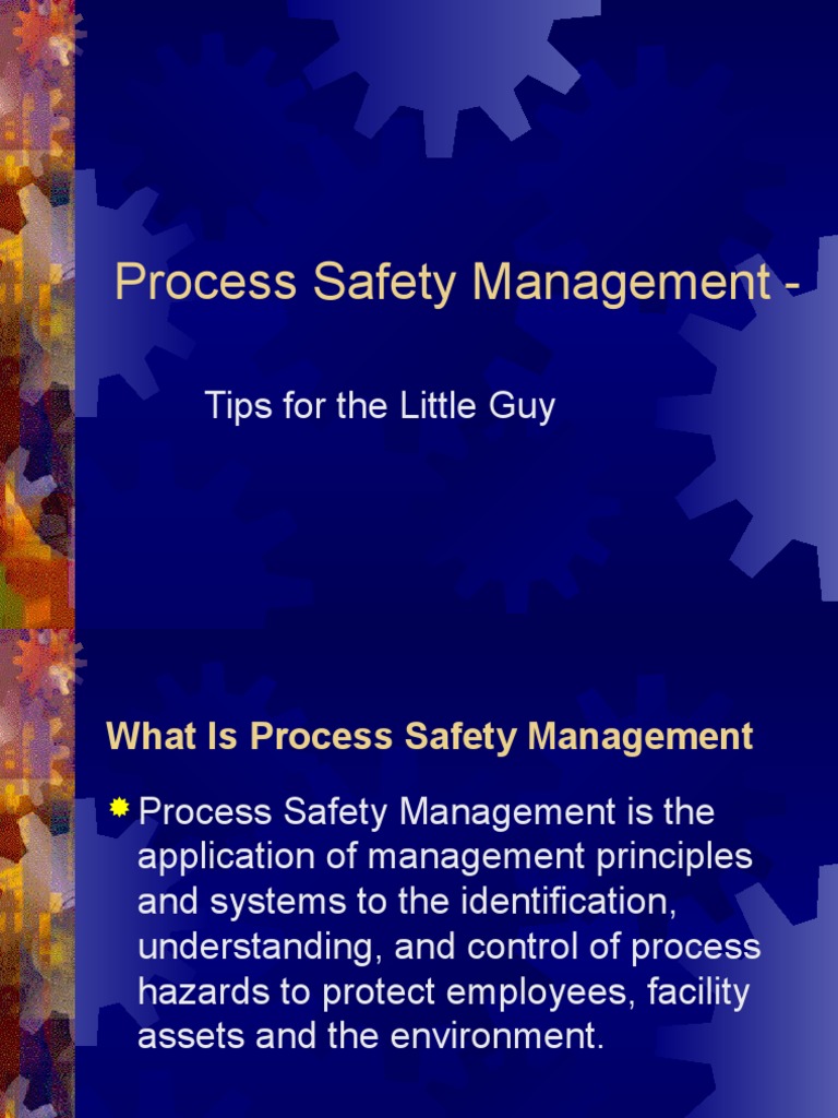 Process Safety Management Essentials | PDF | Occupational Safety And ...