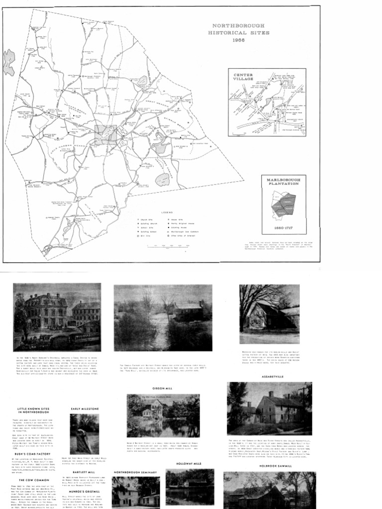 1966 Map (Northborough, MA) NHS Overlay PDF Industries Nature
