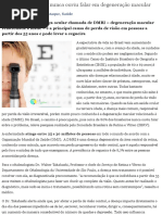 80% Dos Brasileiros Nunca Ouviu Falar Em Degeneração Macular - Vida ...