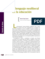 El lenguaje neoliberal de la educación Renan Vega