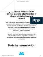 Ministerio de Energía y Minería - Tarifa Social