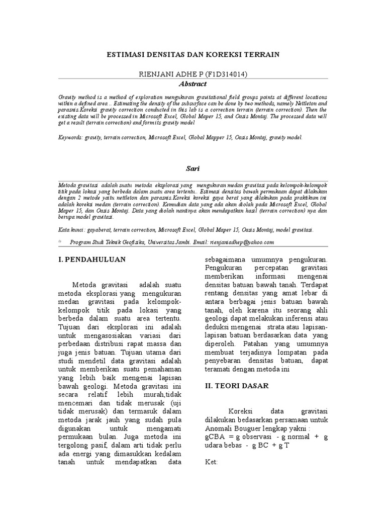 Laporan Gravmag 3 | PDF