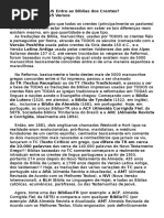 Há Diferenças REAIS Entre as Bíblias Dos Crentes