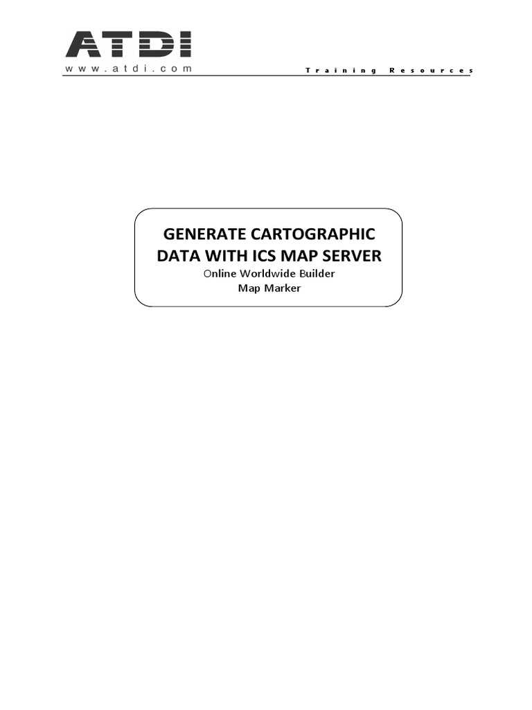 Generate Cartographic Data With ICS Map Server PDF | PDF | Map ...