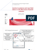 Introduction To Antenna and Near-Field Simulation in CST Microwave Studio Software PDF