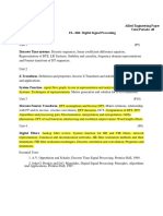 EL - 604 Digital Signal Processing