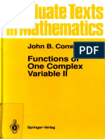(Graduate Texts in Mathematics 159) John B. Conway-Functions of One Complex Variable II (Graduate Texts in Mathematics) (Pt. 2) - Springer (1995)