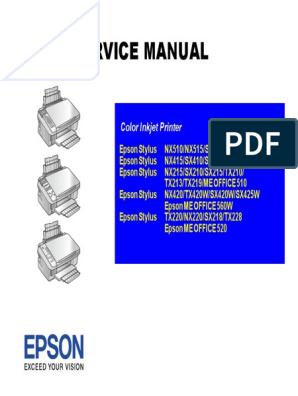 Hele tiden udsende Mirakuløs EPSON Stylus COLOR NX510 | PDF | Image Scanner | Printer (Computing)