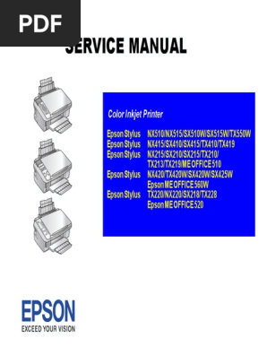 Hele tiden udsende Mirakuløs EPSON Stylus COLOR NX510 | PDF | Image Scanner | Printer (Computing)