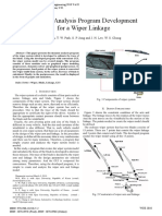 Dynamic Analysis Program Development For A Wiper Linkage: W. H. Kim, T. W. Park, S. P. Jung and J. H. Lee, W. S. Chung