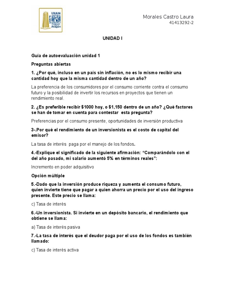 Guias de Matematicas Financieras | PDF | Interés | Tasas de interés