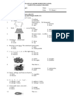 ULANGAN AKHIR SEMESTER GANJIL TAHUN PELAJARAN 2014/2015