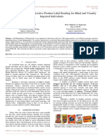 Portable Camera Based Assitive Product Label Reading For Blind and Visually Impaired Individuals