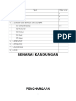 Senarai Kandungan, Pengakuan Dan Penghargaan