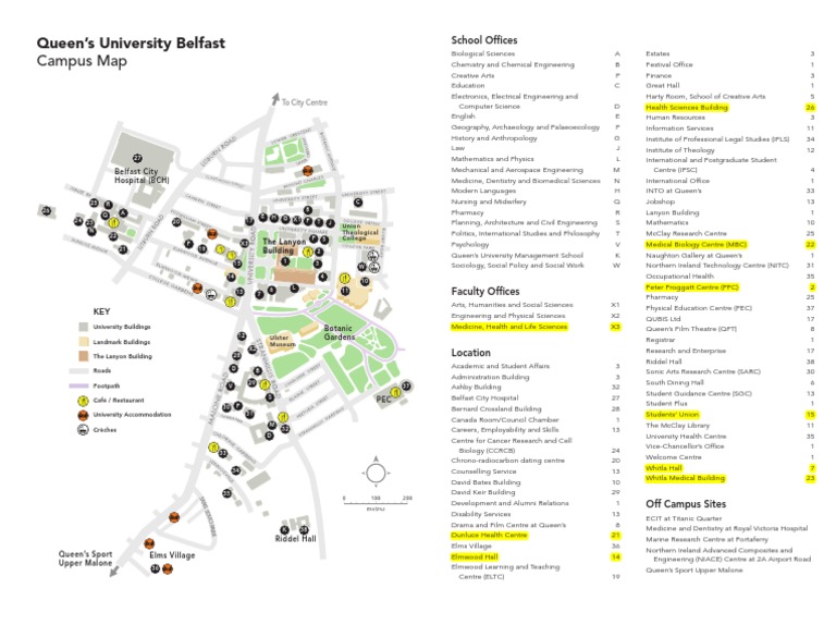 Campus Map QUB | PDF | Academia | Science