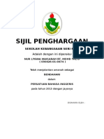 Sijil Penghargaan Ko Ku2015