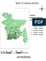 Population Map of Bangladesh: Legend