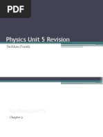 Revision Notes - Unit 5 AQA Physics A-Level