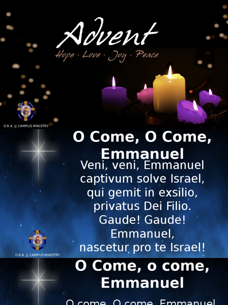 Advent Mass Order and Hymns | PDF | Lord's Prayer | Worship