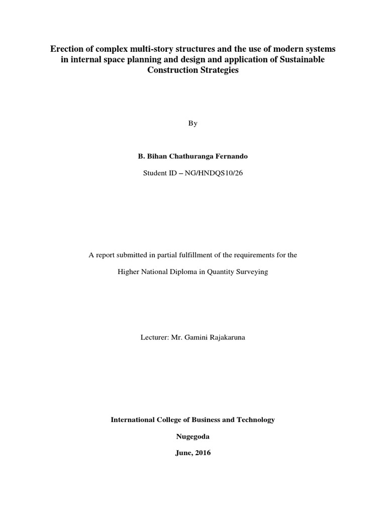 Construction Technology B Assignment | PDF | Framing (Construction ...