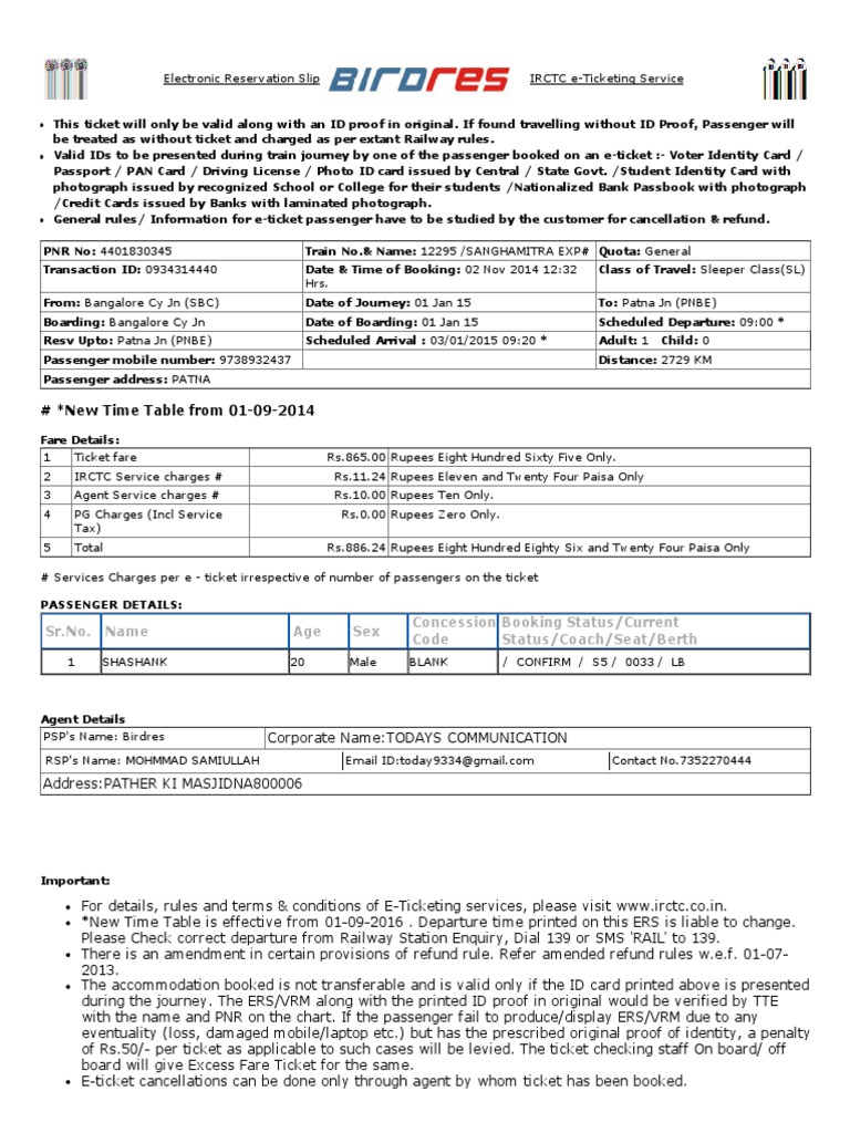 Birdres e-Ticket Confirmation | PDF | Identity Document | Ticket ...