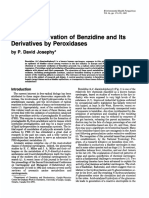 Oxidative of Benzidine and Derivatives Peroxidases: Activation Its by