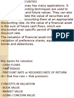 Valuation of Securities