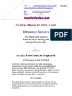 Suzuki OBD Kode Masalah