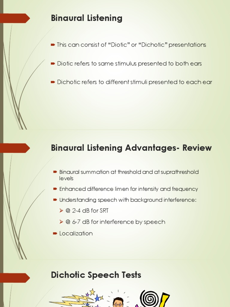 Understanding Dichotic Listening Tests | PDF | Lateralization Of Brain ...