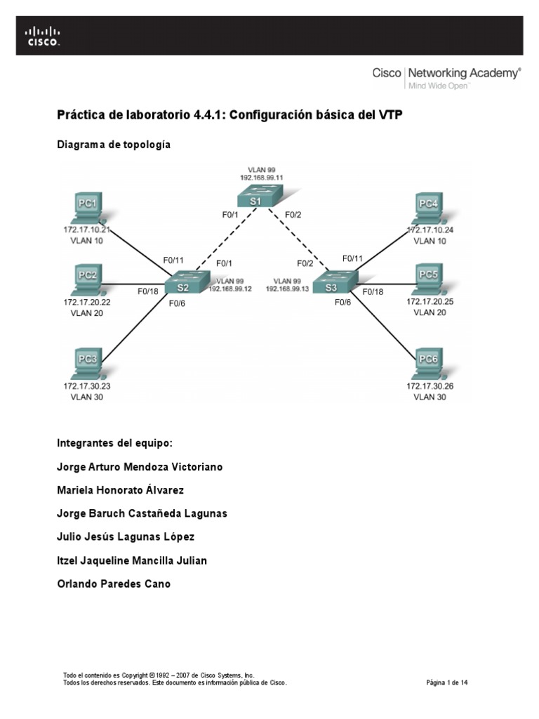 ESwitching - Lab - 4 - 4 - 1 Resultados | PDF | Conmutador de red | Red ...