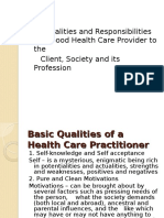 Qualities of A Healthcare Provider