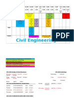 Timetable Semester 7