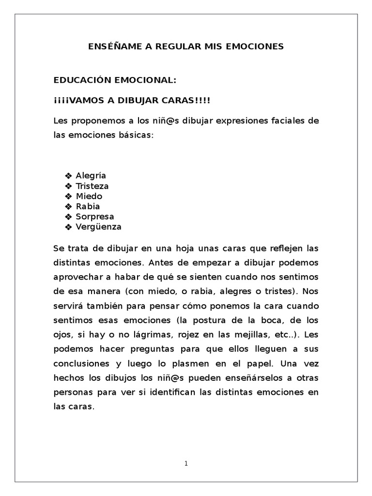 Educación Emocional para Niños | PDF | Las emociones