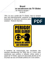 Alguns casos escabrosos da TV Globo - 29 09 07