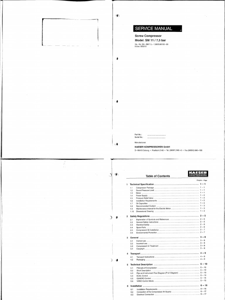 Kaeser Compressor PDF | PDF | Fuse (Electrical) | Coolant